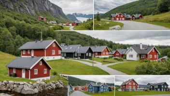 norsk boligarkitektur, tradisjonelle hus, moderne leiligheter, arkitektoniske stiler, kulturell arv