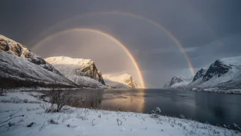 norske myter, værfenomener, folklore, snøfnugg, lyn, tåke, regnbue, vind