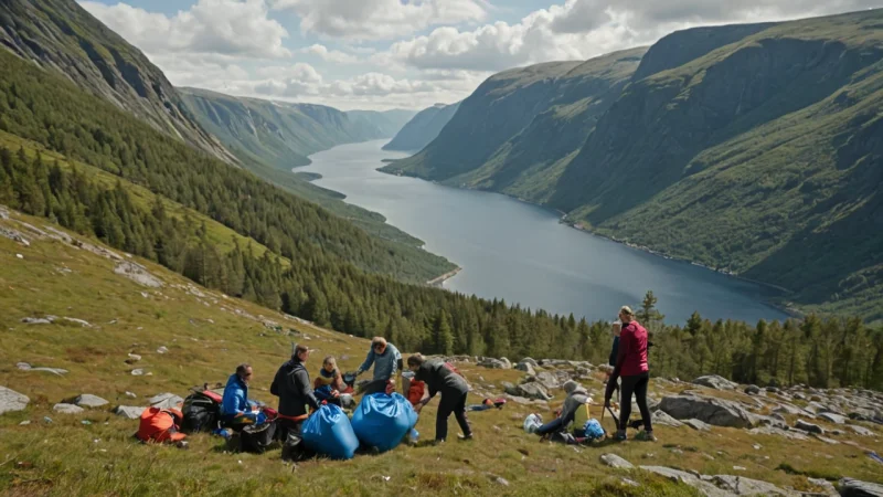 friluftsliv, samfunnsengasjement, Norge, natur, ryddeaksjoner, friluftslivskurs